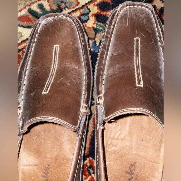 Men’s Clarks Loafers Clarks Driving Shoes Men’s Moccasins sz 9 Men’s Loafers - Picture 10 of 12